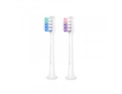 DR.BEI by Xiaomi Spare Heads with TORAY & DuPont Fiber for Electric Toothbrush DR.BEI C01, Set of 2, Cleaning
