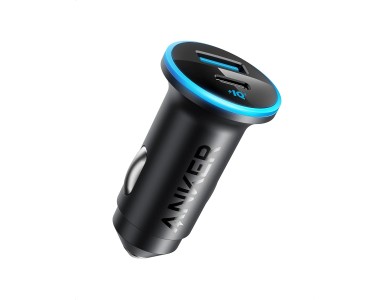 Anker PowerDrive 323 Φορτιστής Αυτοκινήτου 2-θυρών 52.5W Type-C με GaN PD / PIQ3.0 / PPS & ActiveShield 2.0